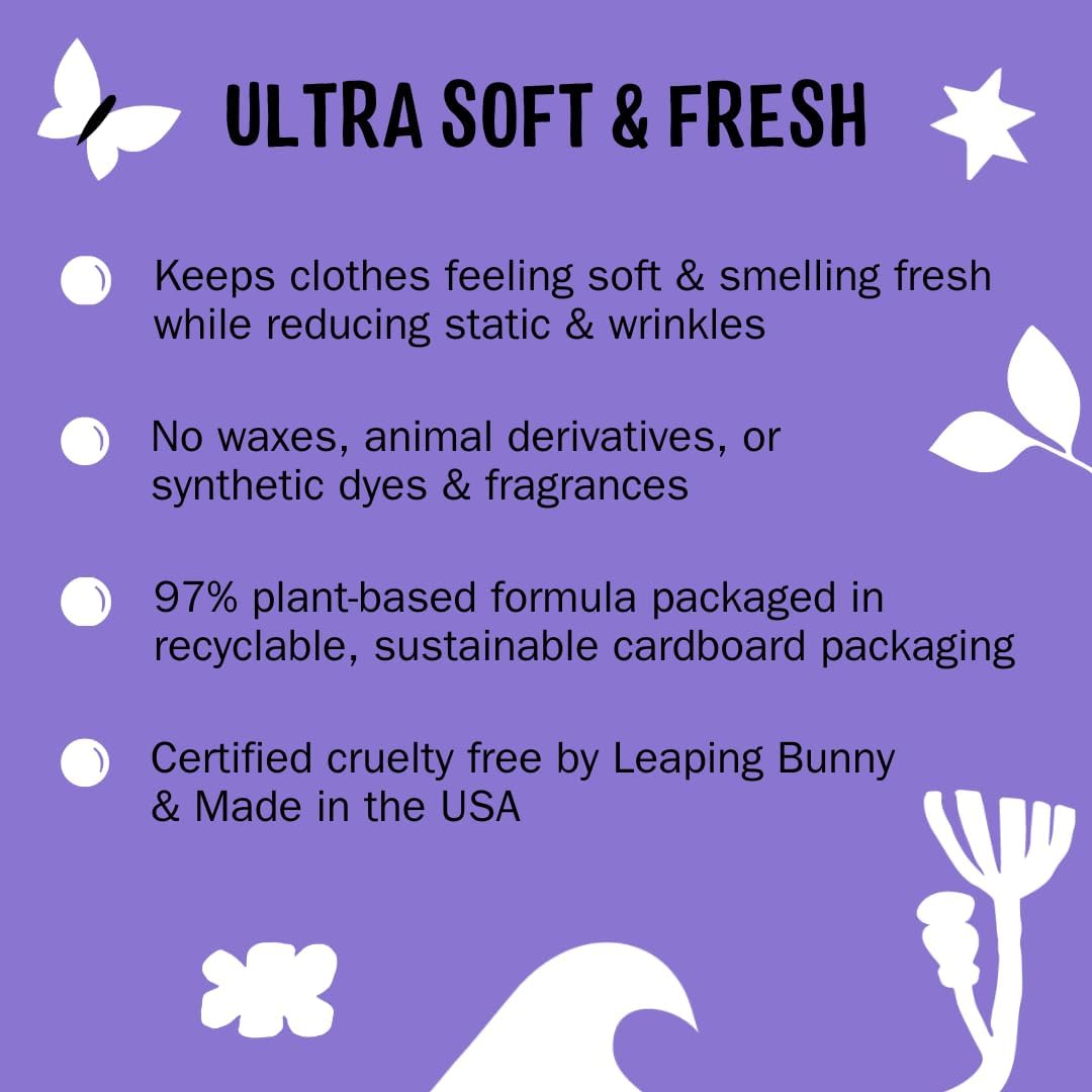 Molly's_Suds_Fabric_Softener_Dryer_Sheets_for_Sensitive_Skin_|_Plant-Based_Static_Reducer,_Plastic-Free_Packaging_|_Lavender_(120_Sheets)