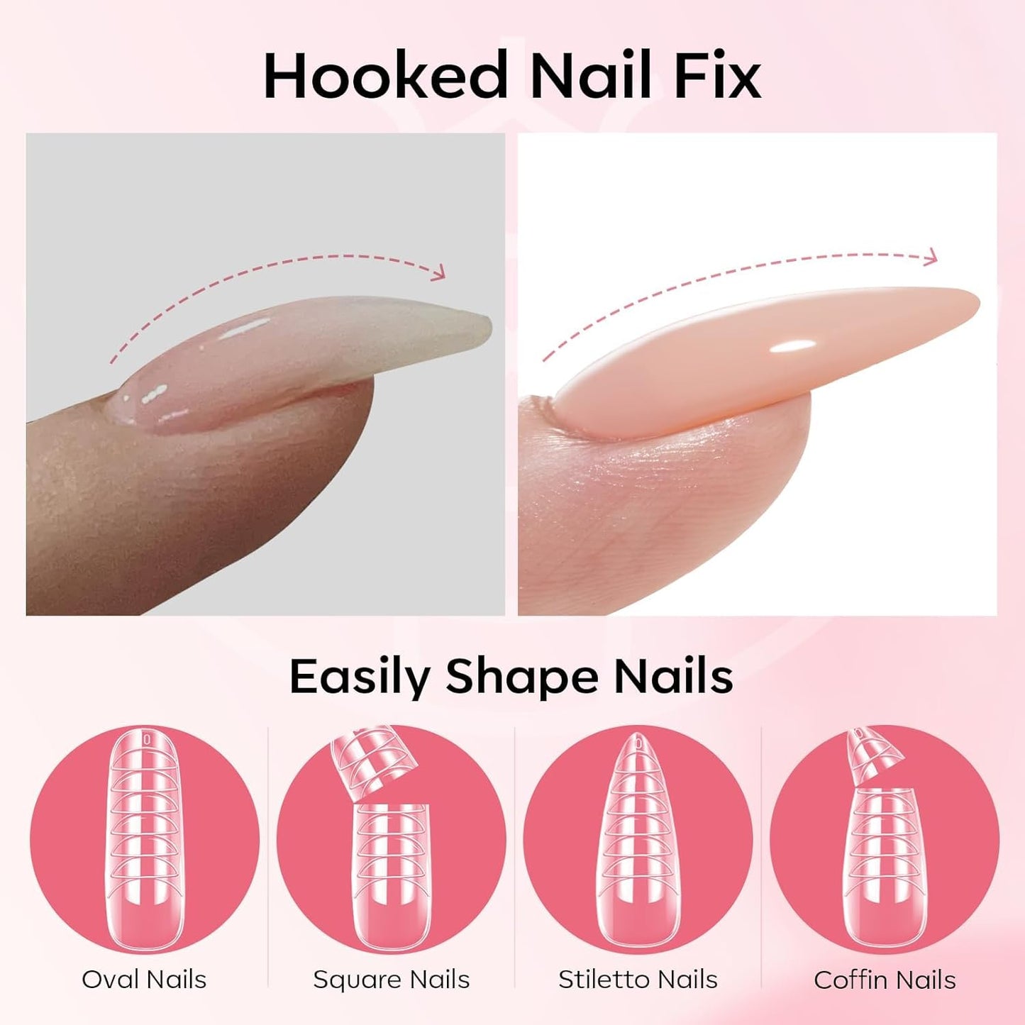 Modelones_Poly_Gel_Nail_Kit_3_Colors_Clear_White_Apricot_with_Slip_Solution_Dual_Nail_Forms_Top_Base_Coat_Extension_Builder_Gel_Enhancement_Professional_Starter_Kit_DIY_Nail_Art_Salon_Use