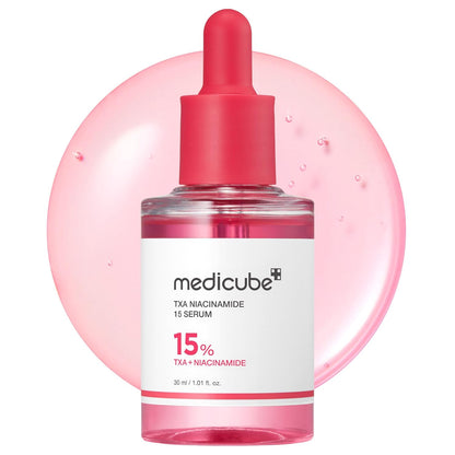 medicube_TXA+Niacinamide_15%_Glow_Facial_Serum_for_After_Spot_Care_|_All-in-One_Daily_Korean_Skincare_|_Uneven_Skin_Tone,_Texture,_and_Hydration_Care_|_High-Potency_Tranexamic_Acid_5%_|_1.01_fl.oz