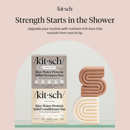 Kitsch_Rice_Water_Shampoo_&_Conditioner_Set_–_Solid_Shampoo_&_Conditioner_Bar_with_Protein_for_Hair_Growth,_Strengthening_Hair_&_Damage_Repair_–_Paraben,_Sulfate_&_Silicone_Free_–_2_Pack