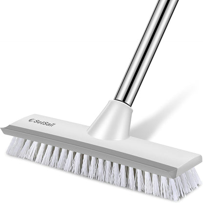 SetSail_Floor_Scrub_Brush_with_51-Inch_Long_Adjustable_Handle_2_in_1_Scrape_Brush_Stiff_Bristle_Floor_Scrubber_for_Cleaning_Shower_Bathroom_Garage_Kitchen_Wall_Deck_Tub_Tile