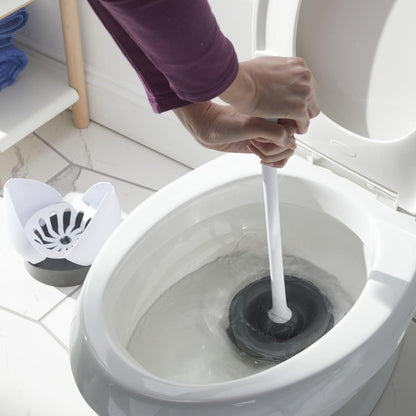 Clorox_Toilet_Plunger_with_Hideaway_Caddy,_Set_of_2_–_for_Bathroom_Organization_and_Storage,_Bathroom_Accessories,_Toilet_Unclogger,_with_Holder,_White