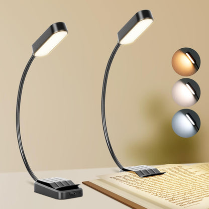 Book_Light_2_Pack,_Rechargeable_Reading_Lights_for_Books_in_Bed-Eye_Caring_3_Colors,_Stepless_Dimming,_360°_Flexible_Studying_Small_Desk_Lamp,_Lightweight_Clip-on_LED_Night_Light_for_Book_Lovers,_Kids