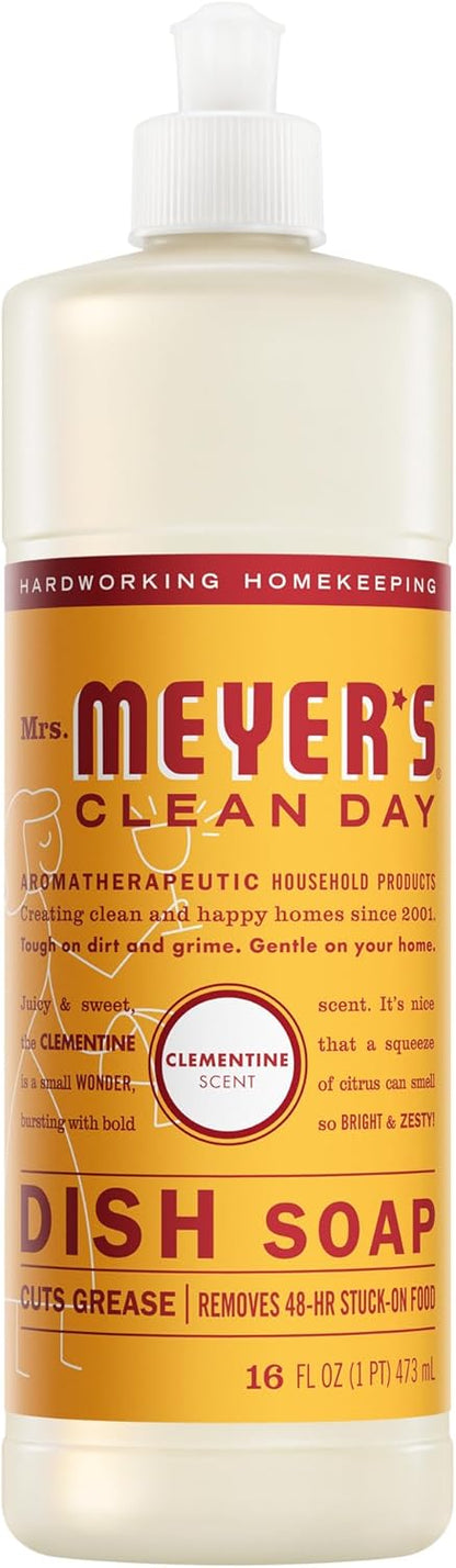 MRS._MEYER'S_CLEAN_DAY_Liquid_Dish_Soap,_Clementine_Scent_16_Fl_Oz