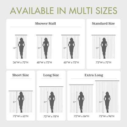 AmazerBath_Shower_Curtain_Liner,_72x72_Clear_Shower_Curtain_Liner,_Waterproof_Plastic_Shower_Liner,_Cute_Lightweight_PEVA_Shower_Curtain_for_Bathroom_with_3_Magnets_and_12_Rustproof_Metal_Grommets