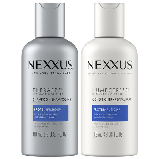 Nexxus_Therappe_Shampoo_and_Humectress_Conditioner,_Travel-Size_–_Ultimate_Moisture_for_Dry_Hair_with_Elastin_Protein_and_Green_Caviar,_3_Oz_Ea