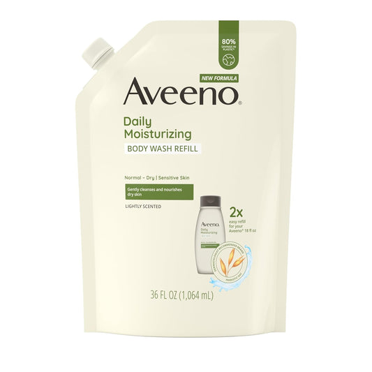 Aveeno_Daily_Moisturizing_Body_Wash_for_Sensitive_Skin_+_Prebiotic_Oat,_Gently_Cleanses,_Nourishes_&_Feels_Moisturizing_Dry_Skin,_Light_Fragrance,_Refill_Pouch,_36_fl._oz