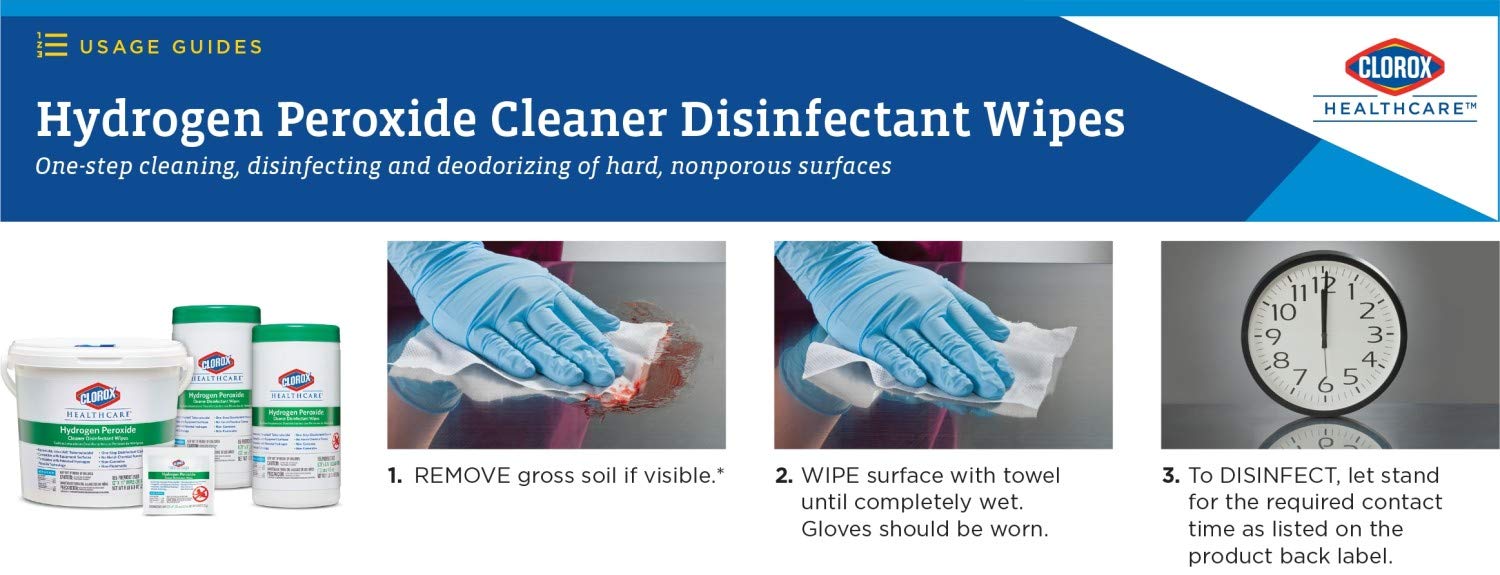 Clorox_Healthcare_Hydrogen_Peroxide_Cleaner_Disinfectant_Wipes,_6.75"_x_9",_95_Count_(Package_May_Vary)