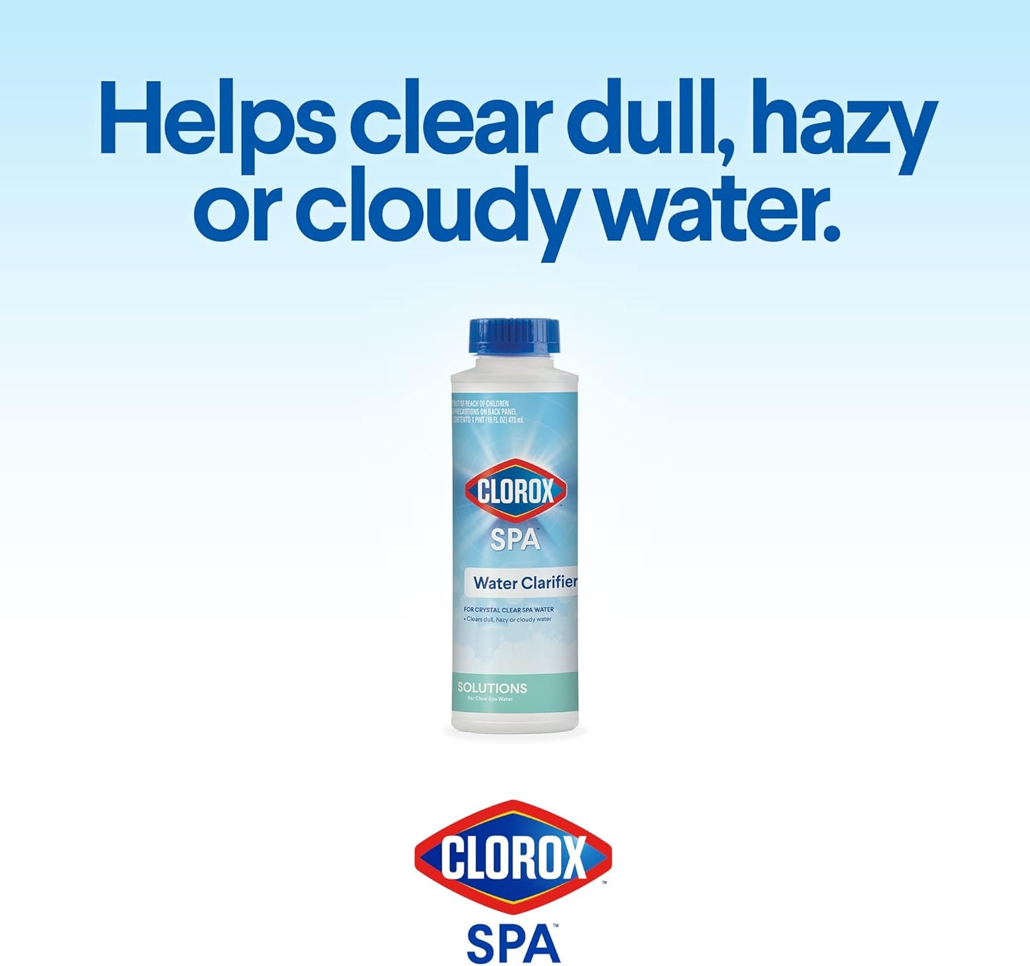 Clorox®_Pool&Spa™_Spa_Water_Clarifier,_For_Crystal_Clear_Spa_Water,_Clears_Dull,_Hazy_or_Cloudy_Water,_16_Ounce_(Pack_of_1)