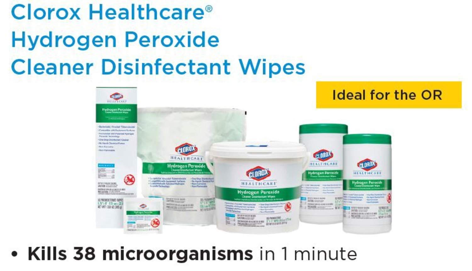 Clorox_Healthcare_Hydrogen_Peroxide_Cleaner_Disinfectant_Wipes,_6.75"_x_9",_95_Count_(Package_May_Vary)