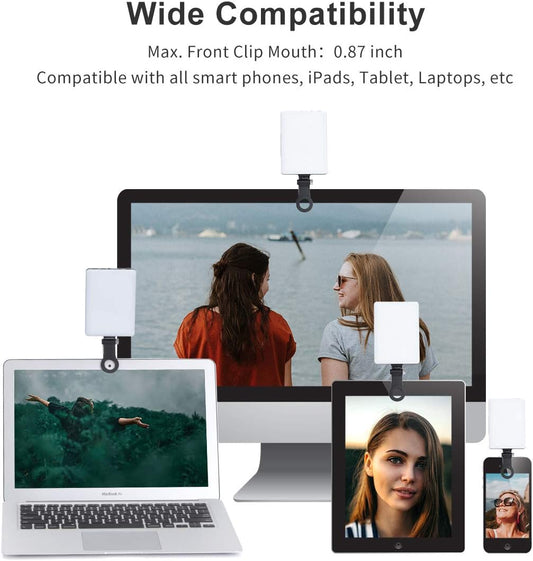 Newmowa_60_LED_High_Power_Rechargeable_Clip_Fill_Video_Conference_Light_with_Front_&_Back_Clip,_Adjusted_3_Light_Modes_for_Phone,_iPhone,_Android,_iPad,_Laptop,_for_Makeup,_TikTok,_Selfie,_Vlog