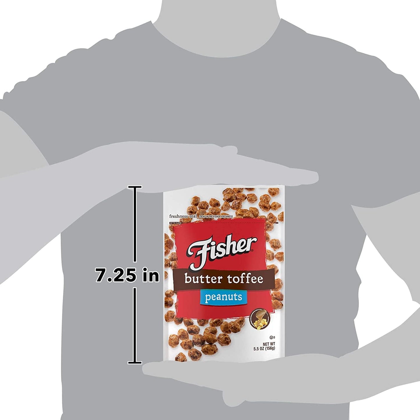 Fisher_Snack_Butter_Toffee_Peanuts,_5.5_Ounces,_No_Artificial_Colors_or_Flavors