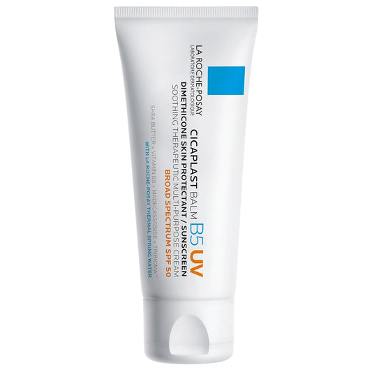 La_Roche-Posay_Cicaplast_Balm_B5_UV_SPF_50,_Vitamin_B5_+_Shea_Butter_+_Tribioma_+_Madecassoside_+_Zinc_Oxide_Sunscreen,_Post_Treatment_Skin_Protectant_With_SPF,_Multi-Purpose_Cream_For_Dry_Skin