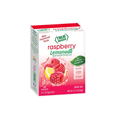 True Lemon Raspberry Lemonade 30ct (Pack of 1) - Drink Mix - No Artificial Sweeteners, Low Calorie - Powdered Drink Mixes &amp;amp; Flavors - Water Flavor Packets &amp;amp; Water Enhancer with Stevia