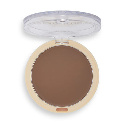 Revolution Beauty London, Ultra Cream Face Bronzer, Buildable &amp;amp; Blendable Cream Contour, Vegan &amp;amp; Cruelty-Free, Dark, 0.24 oz