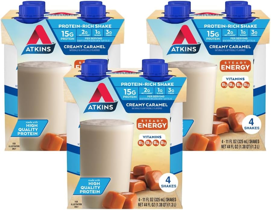 Atkins_Atkins_Energy_Shake_Creamy_Caramel,_4_Count_(Pack_of_3)
