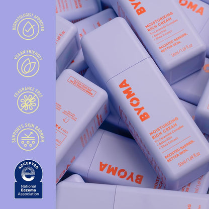 BYOMA_Moisturizing_Rich_Cream_-_Barrier_Repair_Cream_Face_Lotion_with_Bakuchiol_&_Shea_Extract_-_Ceramide_Face_Moisturizer_for_Dry_Skin_-_Anti_Wrinkle,_Alcohol_Free_Face_Moisturizer_-_1.69_fl.oz