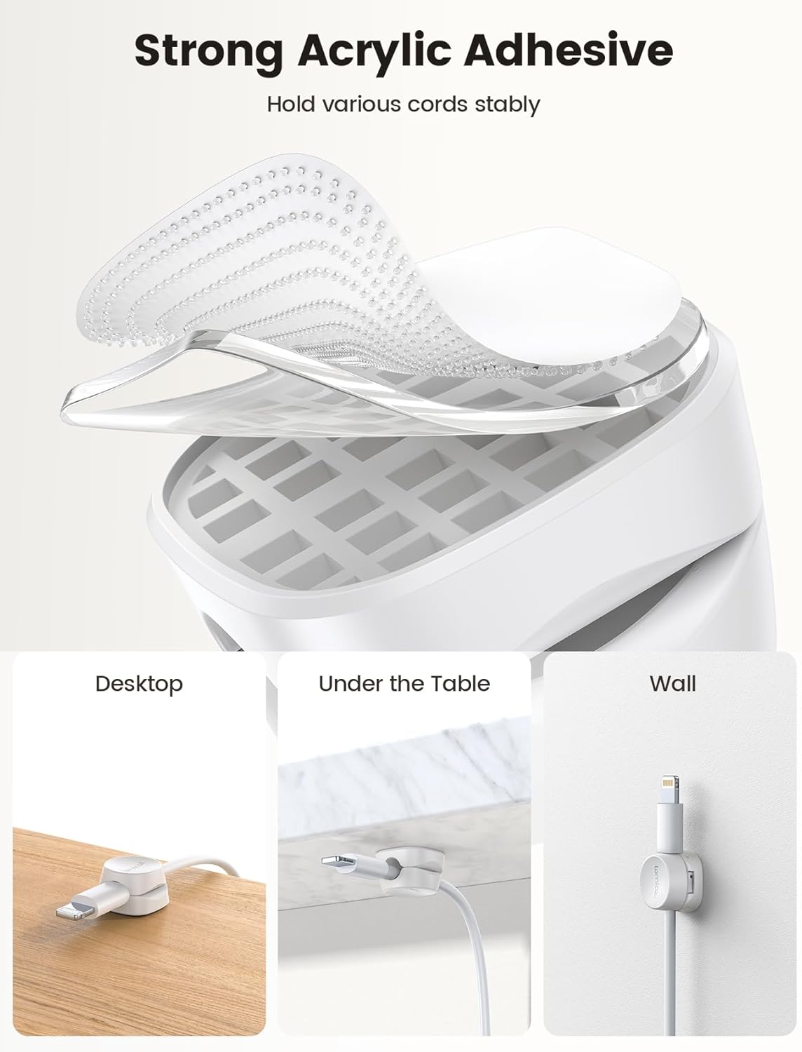 8Pack_Cord_Organizer_[1s_Lock]_Spring_Cable_Management_Clips_-_Lamicall_Desk_Cord_Holder,_Adhesive_Cute_Round_Cable_Clip,_Phone_Charger_Wire_Organizer_Keeper_for_Nightstand_Car_Office_Accessory,_White