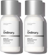The Ordinary Sulfur 10% Powder-to-Cream Acne Spot Treatment Concentrate, Reduces Pimple Size and Zit Redness, 0.18 Oz