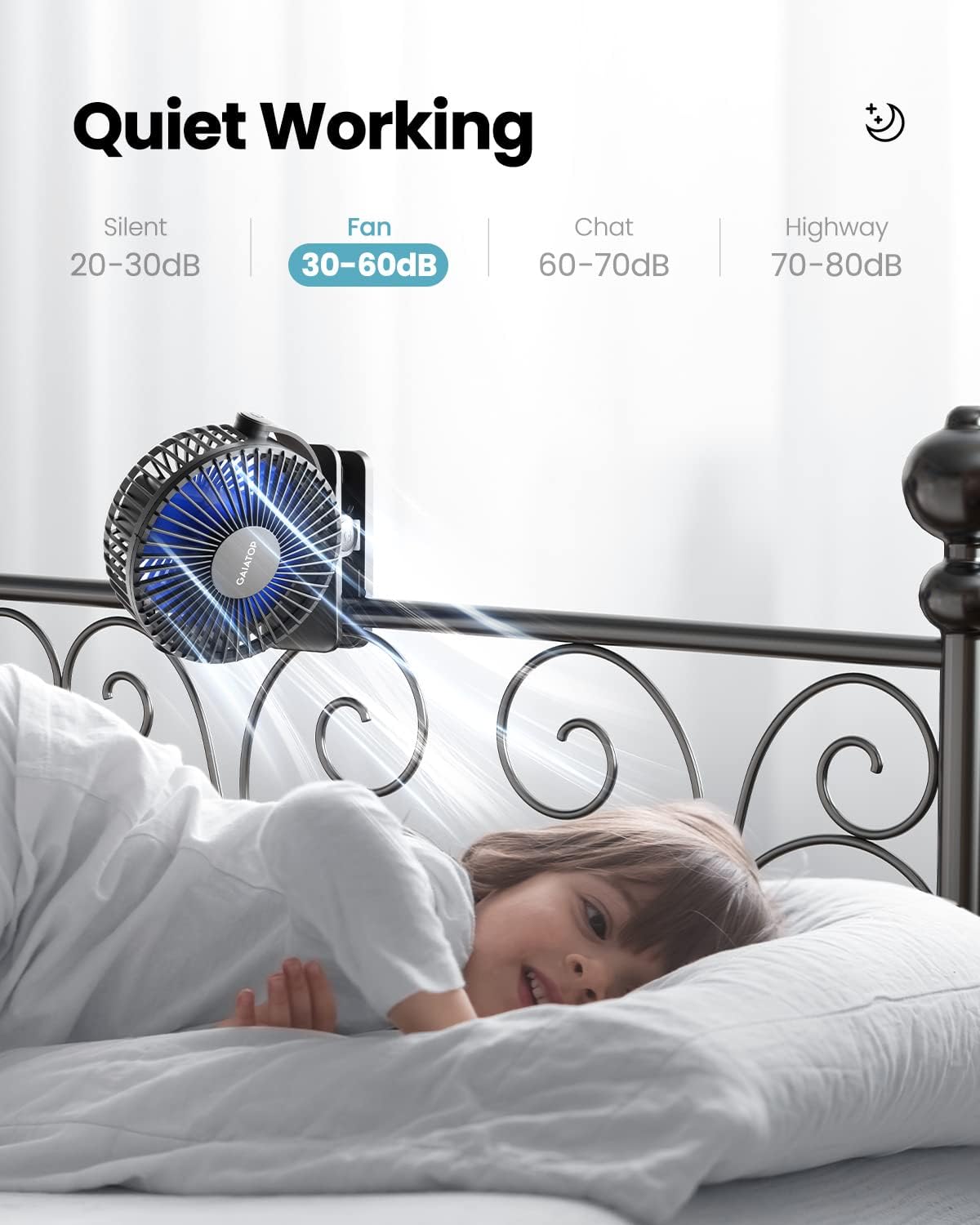 Gaiatop_Portable_Clip_on_Fan_Battery_Operated,_Small_Powerful_3_Speed_Quiet_360°_Rotate,_USB_Rechargeable_Mini_Personal_Cooling_Fan_for_Desk_Table_Home_Office_Stroller_Camping_Women_Gifts_Black_Blue