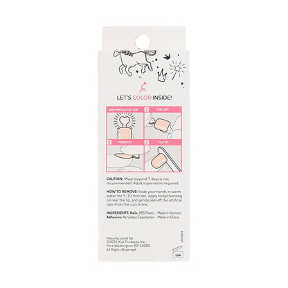 KISS_imPRESS_No_Glue_Mani_Press_On_Nails,_Mini,_'Super_Duper',_Pink,_Kids_Size,_Squoval_Shape,_Includes_20_Nails,_1_Mini_File