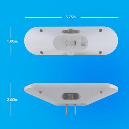 GE_Ultrabrite_LED_Light_Bar_Night_Lights_Plug_Into_Wall_Room_Decor_Ambient_Lighting_Dusk_to_Dawn_Sensor_Bright_Nightlight,_White,_100_Lumens,_2_Pack