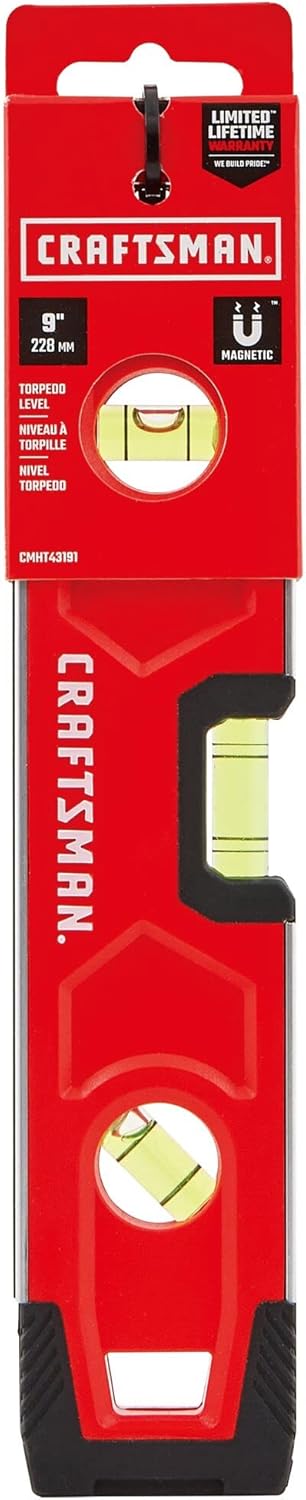 CRAFTSMAN_Torpedo_Level,_Magnetic,_9_inch_(CMHT43191)
