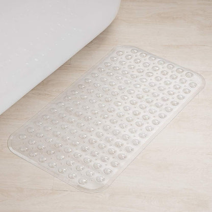 AmazerBath_Bath_Tub_Mat,_Medium_Size_27.6_x_15_Inches_Non-Slip_Shower_Mats_with_Suction_Cups_and_Drain_Holes,_Bathroom_Bathtub_Mats_Machine_Washable_(Clear)