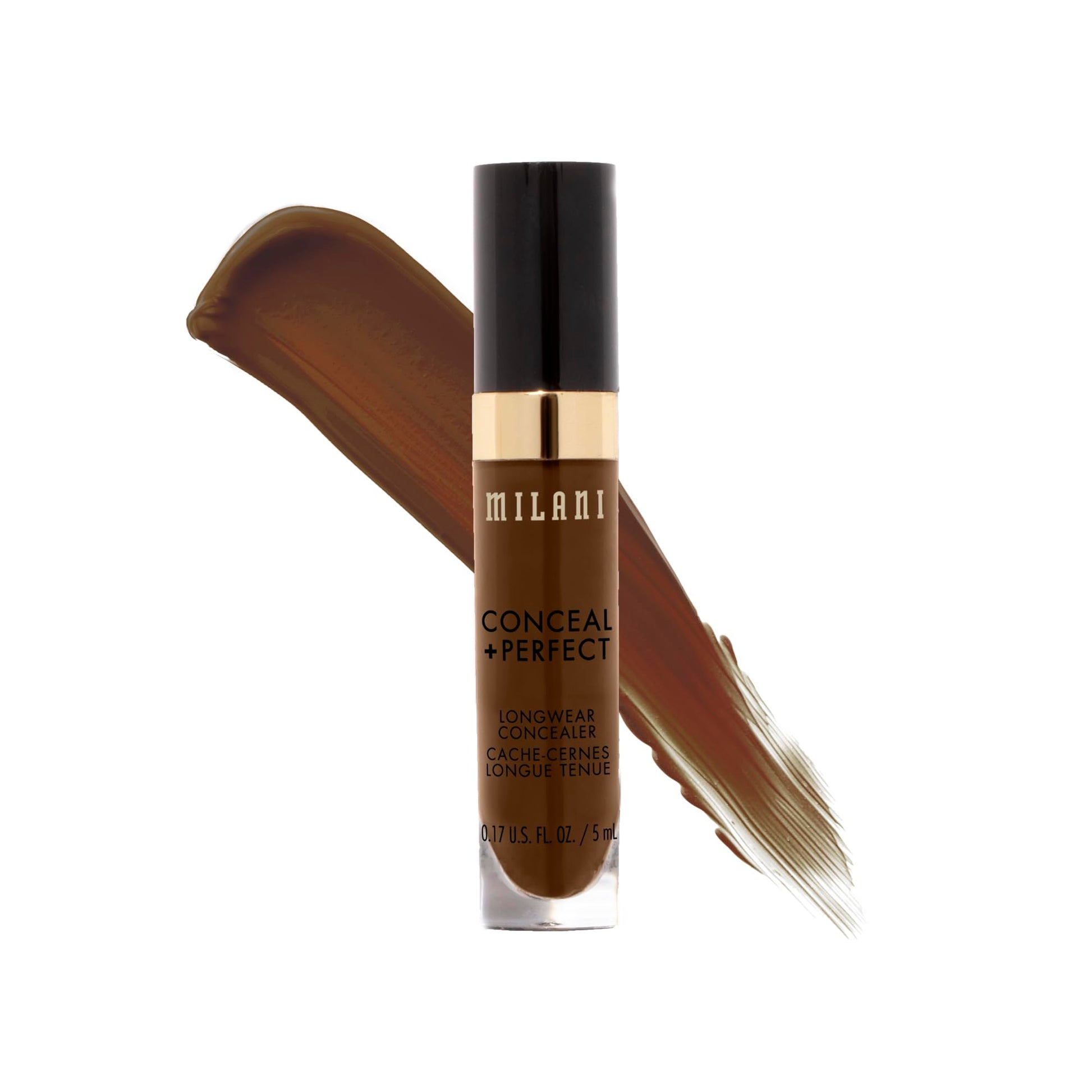 Milani Conceal + Perfect Longwear Concealer - Cool Cocoa (0.17 Fl. Oz.) Vegan, Cruelty-Free Liquid Concealer - Cover Dark Circles, Blemishes &amp;amp; Skin Imperfections for Long-Lasting Wear