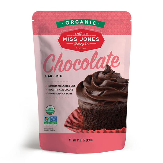 Miss_Jones_Baking_Organic_Cake_and_Cupcake_Mix,_Non-GMO,_Vegan-Friendly,_Moist_and_Fluffy:_Chocolate_(Pack_of_1)
