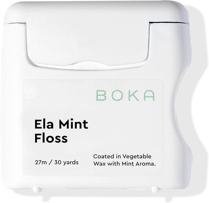 Boka_Ela_Mint_Expandable_Woven_Dental_Floss,_Made_from_Plant-Based_Vegetable_Wax,_Teflon-Free,_30_Yards_of_Waxed_Floss_(Pack_of_1)