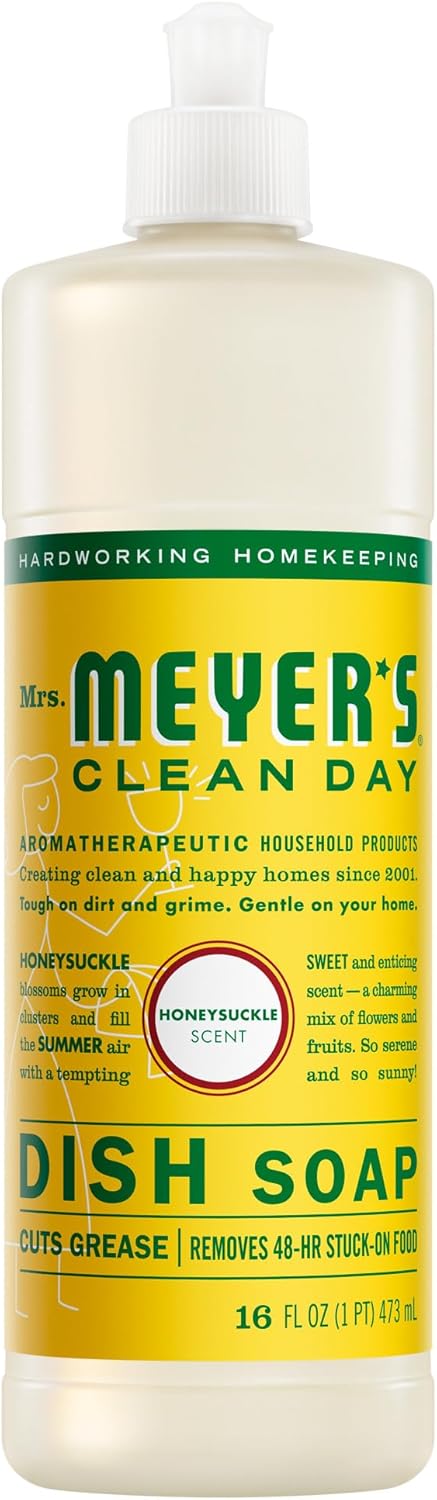 MRS._MEYER'S_CLEAN_DAY_Liquid_Dish_Soap,_Honeysuckle_Scent,_16_Fl_Oz_Bottle
