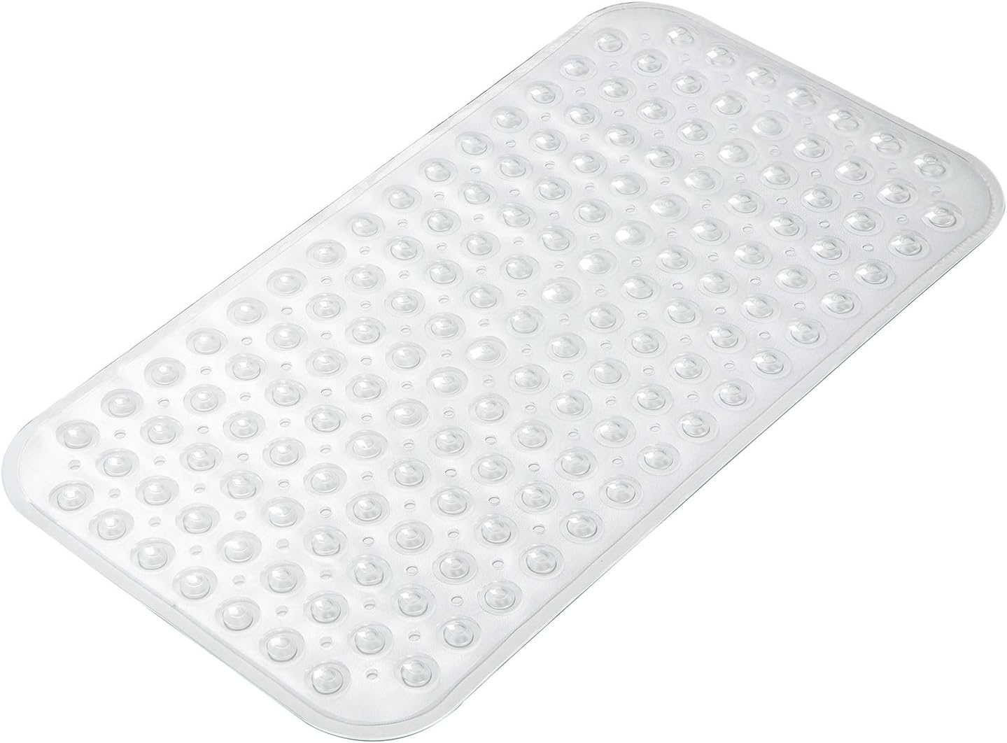 AmazerBath_Bath_Tub_Mat,_Medium_Size_27.6_x_15_Inches_Non-Slip_Shower_Mats_with_Suction_Cups_and_Drain_Holes,_Bathroom_Bathtub_Mats_Machine_Washable_(Clear)