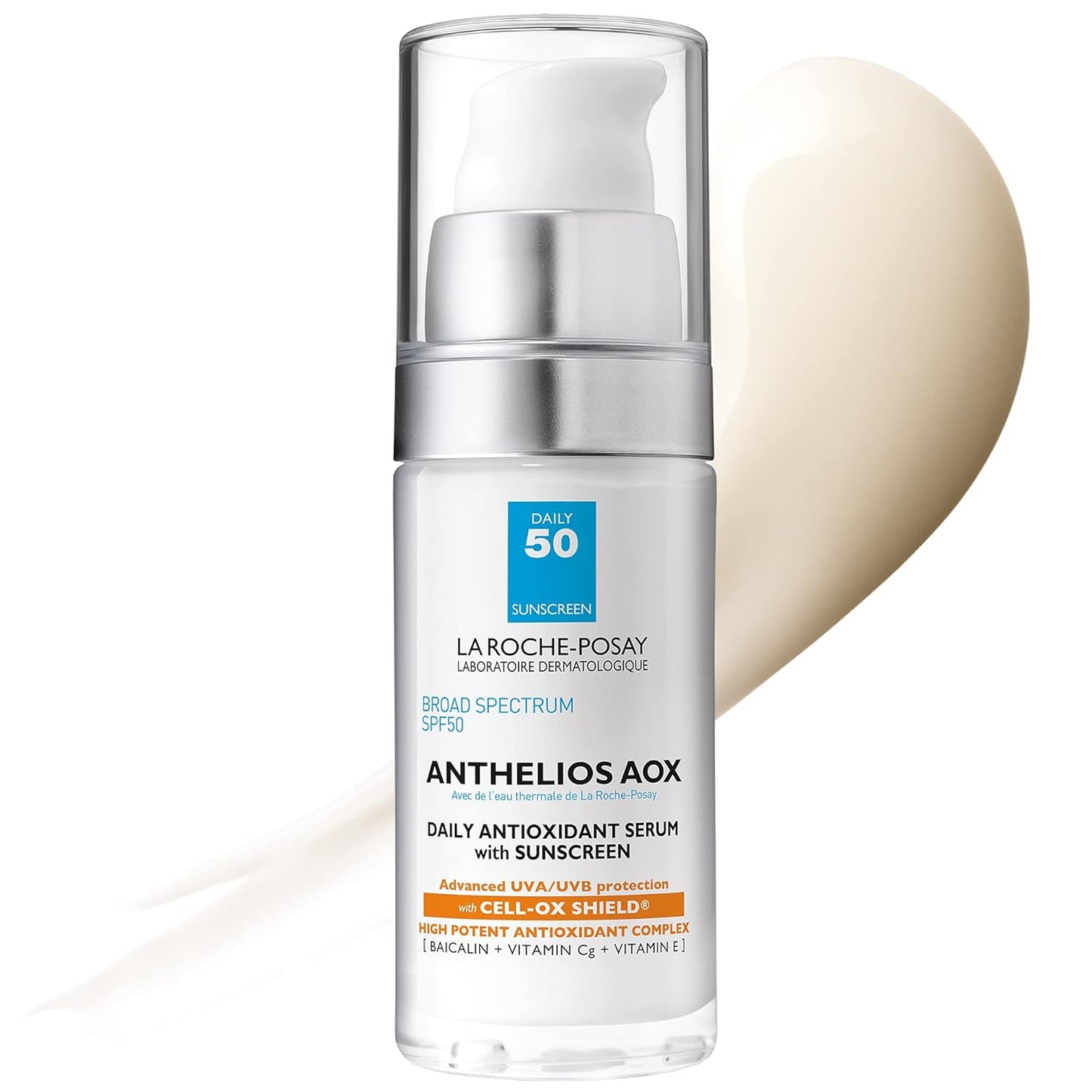 La_Roche-Posay_Anthelios_AOX_Daily_Antioxidant_Serum_with_SPF,_Face_Moisturizer_with_Sunscreen_and_Vitamin_C_&_E,_Oil_Free_Face_Sunscreen_for_Sensitive_Skin,_Moisturizing_Sun_Protection