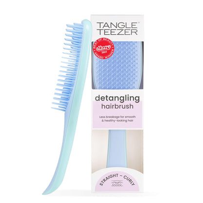 Tangle Teezer Ultimate Detangler Brush for Wet &amp;amp; Dry Hair, Eliminates Knots &amp;amp; Reduces Breakage for Straight to Wavy Hair Types, Denim Blues