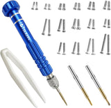 5-in-1 Multifunctional Small Screwdriver, PTSLKHN S2 Steel Magnetic Screwdriver Kit for Eyeglass, Sunglasses, Electronics, Cellphone, Jewelry and More