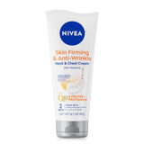 NIVEA Skin Firming & Anti Wrinkle Neck & Chest Cream with Coenzyme Q10, Creatine and Provitamin B5, Skin Firming Cream Reduces the Look of Fine Lines and Wrinkles, 6.7 Oz Tube