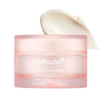 Medicube_Triple_Collagen_Cream_-_Hydrating_&_Firming_Moisturizer_with_Hyaluronic_Acid,_Premium_Elastin,_Shea_Butter_-_Wrinkle_Care_&_Boosts_Elasticity_-_Korean_Skincare,_1.69_oz