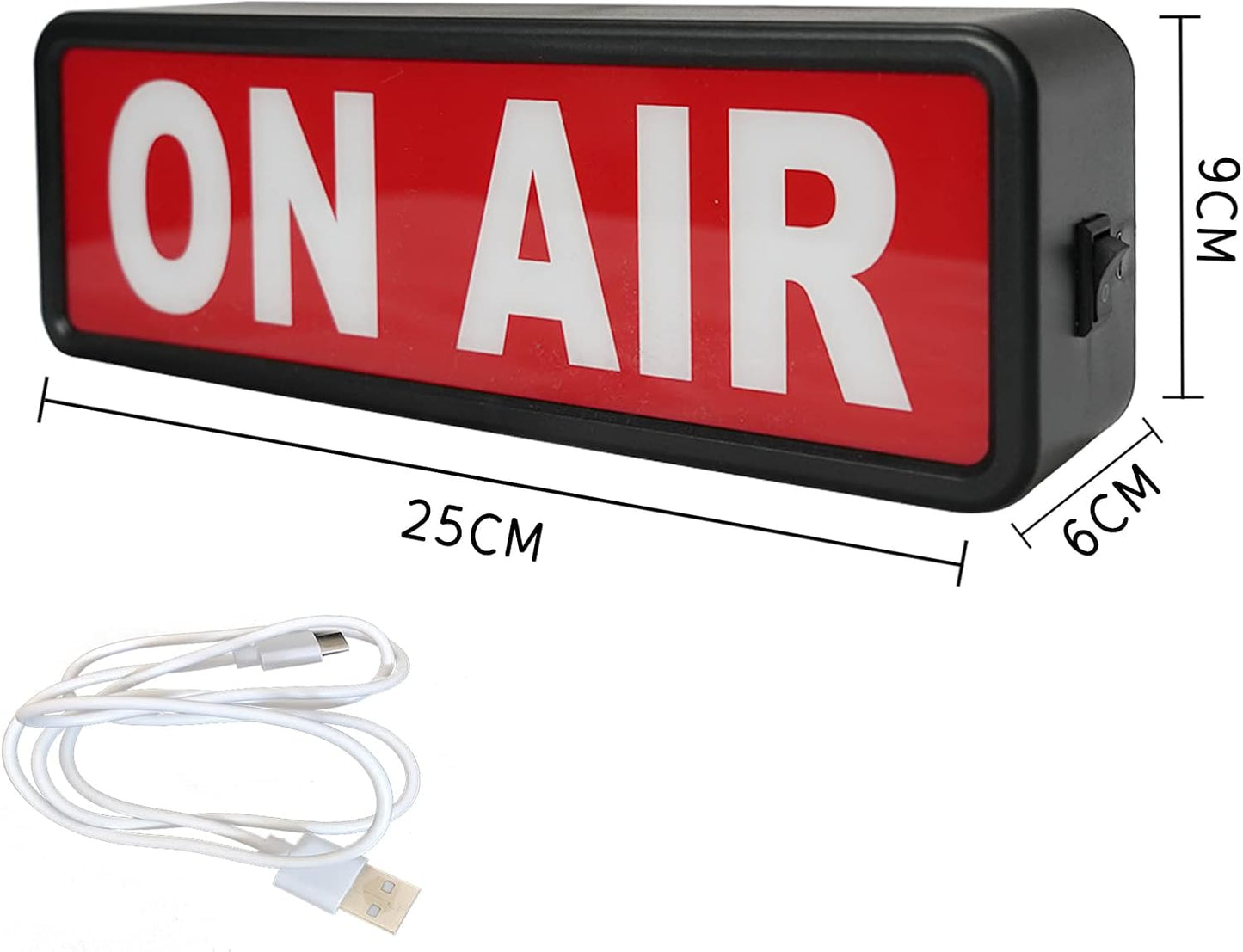 ON_AIR_SIGN_LED_LIGHT_Recording_Sign_Studio_Warning_Signfor_(Studio/Home_Studio/Company/Desk_or_Wall_Decor)._Simple_and_Easy_ON/Off_Switch_Button.Up_Lighted_Broadcast_Warning_Sign_Finished