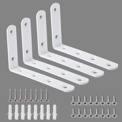 Alise_Floating_Shelf_Brackets,L_Brackets_for_Shelves_Heavy_Duty_Shelving_Brackets_Stainless_Steel_Corner_Brace_Angle_Bracket_for_Wood,5x3_Inch_Wall_Shelf_Bracket_White,Pack_of_4