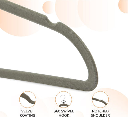 Amazon_Basics_Slim_Velvet_Non-Slip_Space_Saving_Suit_Clothes_Hangers,_Sturdy_Metal,_Gray/Silver,_30-Pack