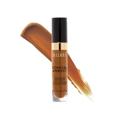 Milani Conceal + Perfect Longwear Concealer - Warm Almond (0.17 Fl. Oz.) Vegan, Cruelty-Free Liquid Concealer - Cover Dark Circles, Blemishes &amp;amp; Skin Imperfections for Long-Lasting Wear