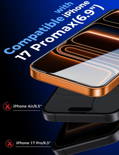 MAGIC_JOHN_2_Pack_for_iPhone_17_Pro_Max_6.9_inch_Tempered_Glass_Screen_Protector,_Auto_Dust-Elimination,_Bubble_Free,_HD_Clear,_Easy_Installation