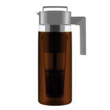 Takeya Deluxe Cold Brew Coffee Maker - BPA-Free Tritan Pitcher with Airtight Leakproof Lid, Silicone Grip Handle, Fine-Mesh Filter - Shatter-Proof, Dishwasher Safe, Made in USA