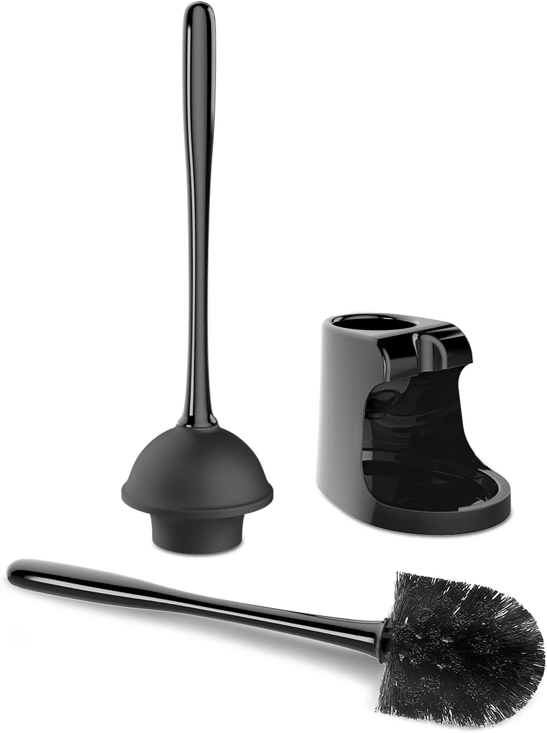 MR.SIGA_Toilet_Plunger_and_Bowl_Brush_Combo_for_Bathroom_Cleaning,_Black,_2_Sets