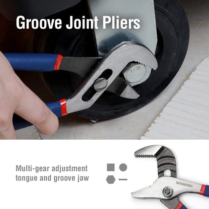 WORKPRO_Large_Pliers_&_Wrench_Set_6-Piece_(10"_Water_Pump,_10"_Slip_Joint,_8"_Long_Nose,_8"_Linesman,_6"_Diagonal,_8"_Adjustable_Wrench)_for_DIY_&_Home_Use,_W001329A