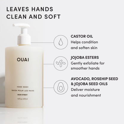 OUAI_Hand_Wash,_Dean_Street_-_Liquid_Hand_Soap_with_Jojoba,_Avocado,_&_Rose_Hip_Oil_for_Replenished_Skin_-_Gentle_Exfoliating_Kitchen_&_Bathroom_Soap_(16_Fl_Oz)