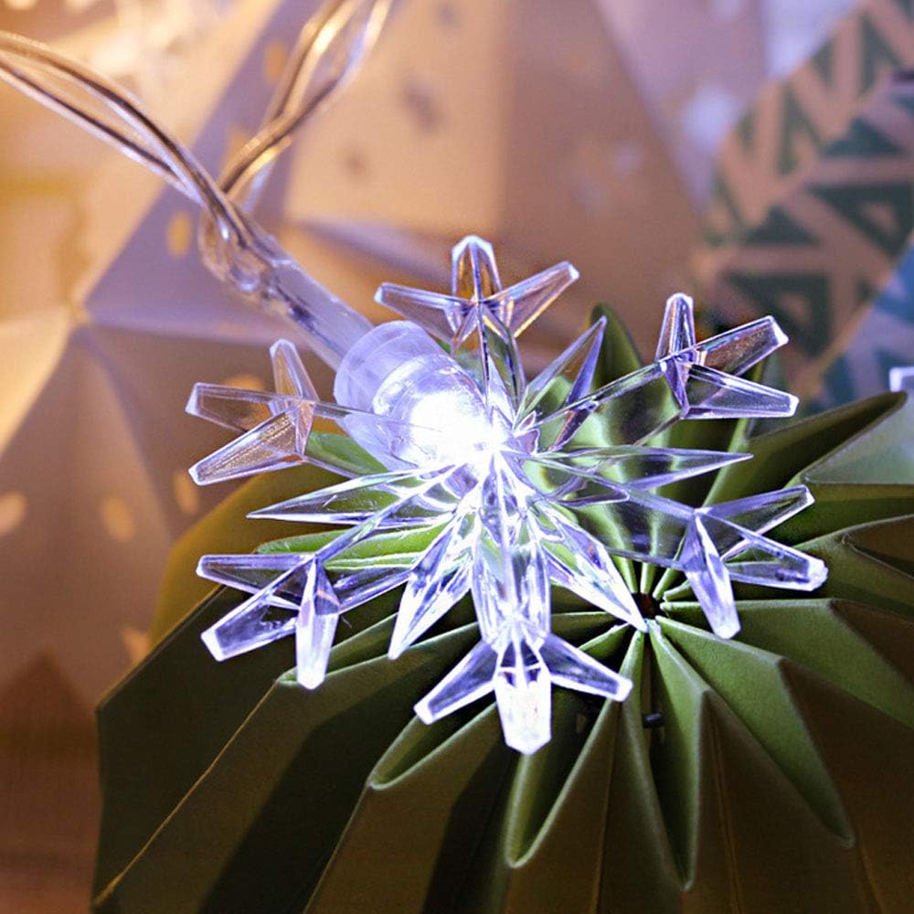 WesGen_Christmas_Lights，Snowflake_String_Lights_Battery_Operated_Waterproof_20ft,_40_LED_Fairy_Lights_for_Xmas_Garden_Patio_Bedroom_Party_Decor_Christmas_Decorations,_White