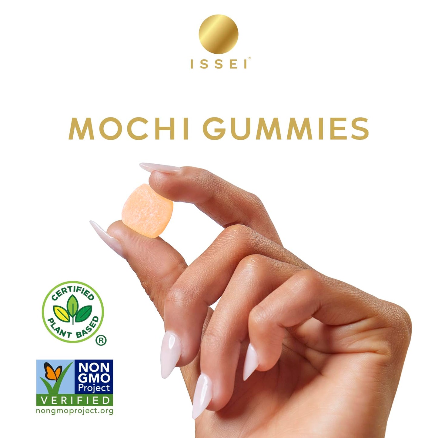 ISSEI_Strawberry_Mochi_Gummies_Chewy_Candy_|_Pillowy_Soft_|_Dye-Free_|_Gluten-Free_|_Gelatin-Free_|_Plant-Based_|_Non-GMO_|_No_Artificial_Flavors_or_Colors_|_Award_Winning_Japanese_Candy_|_2_Oz