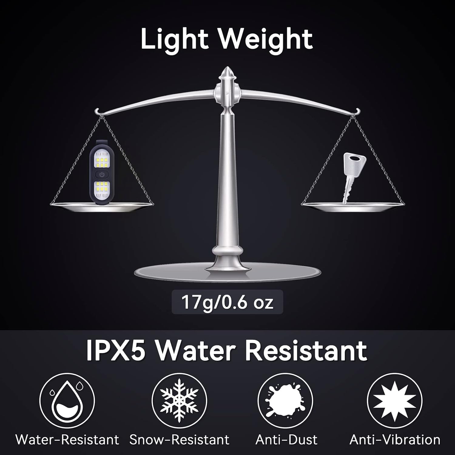 2_Pack_Clip_on_Flashlights,_Running_Light_for_Runners_Rechargeable_Safety_Lights_for_Walking_at_Night_Hands_Free_Flashlight_Portable_LED_Work_Light_Warning_Flashing_Camping_Hiking_Walking_Dog_Black